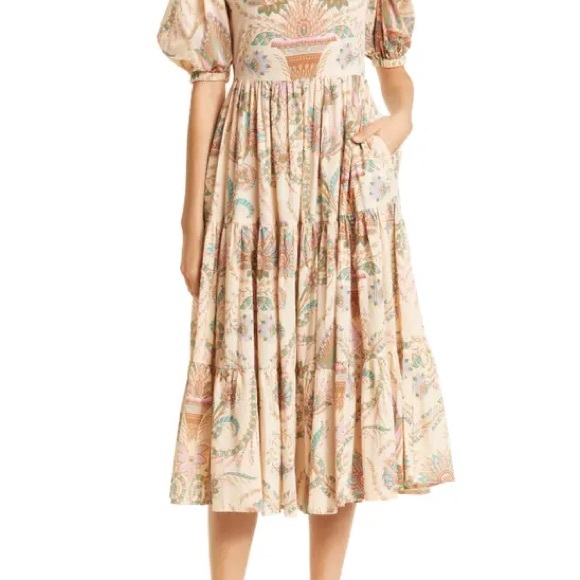 Mille Maja Dress in Versailles print. S, NWT. - Picture 2 of 7